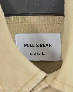 پیراهن جین ضخیم Pull&Bear خاکی