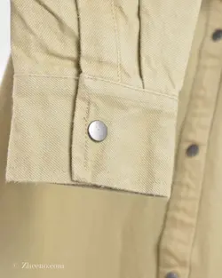 پیراهن جین ضخیم Pull&Bear خاکی