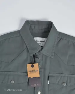 پیراهن جین ضخیم Pull&Bear فیلی