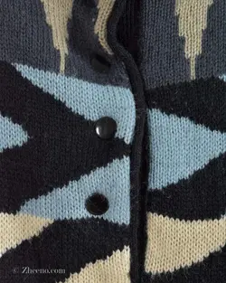 بافت وینتیج دکمه دار