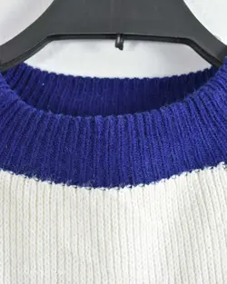 بافت وینتیج سفید و سرمه ای