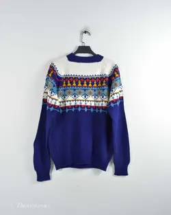 بافت وینتیج سفید و سرمه ای