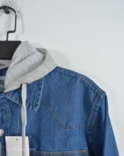 پیراهن جین کلاه دار Zara آبی تیره