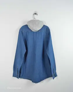 پیراهن جین کلاه دار Zara آبی تیره