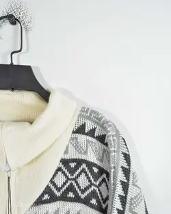 بافت وینتیج نیم زیپ