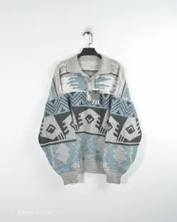 بافت وینتیج دکمه دار