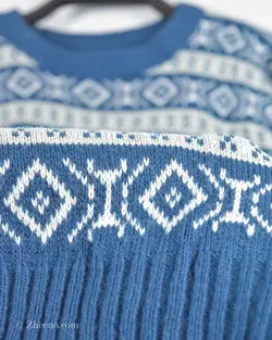 بافت وینتیج آبی نفتی