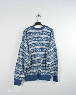 بافت وینتیج آبی نفتی