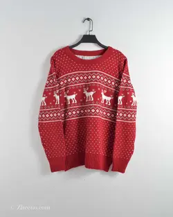 بافت کریسمسی قرمز