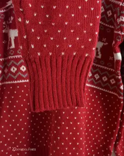 بافت کریسمسی قرمز