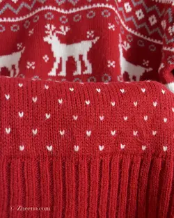 بافت کریسمسی قرمز