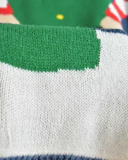 بافت کریسمسی آبی نفتی