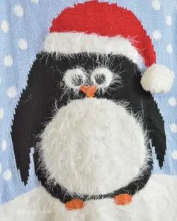 بافت کریسمسی آبی آسمانی