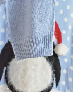 بافت کریسمسی آبی آسمانی