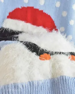 بافت کریسمسی آبی آسمانی