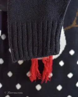 بافت کریسمسی سرمه ای