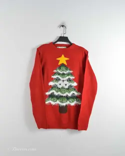 بافت کریسمسی قرمز