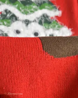 بافت کریسمسی قرمز