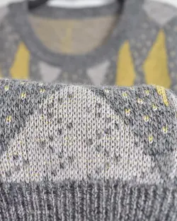 بافت وینتیج طوسی زرد