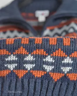 بافت وینتیج نیم زیپ Roger Kent