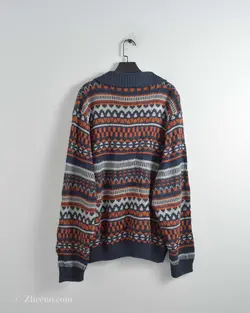 بافت وینتیج نیم زیپ Roger Kent