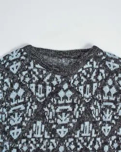 بافت وینتیج مشکی آبی