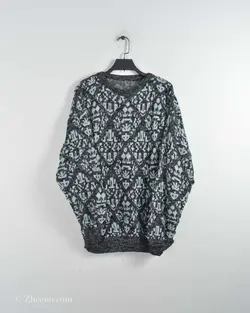 بافت وینتیج مشکی آبی