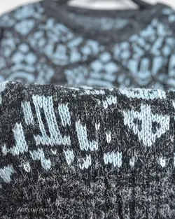 بافت وینتیج مشکی آبی