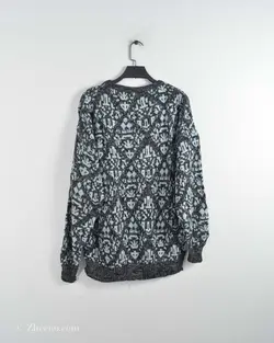 بافت وینتیج مشکی آبی