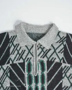 بافت وینتیج طوسی مشکی