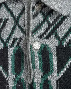 بافت وینتیج طوسی مشکی