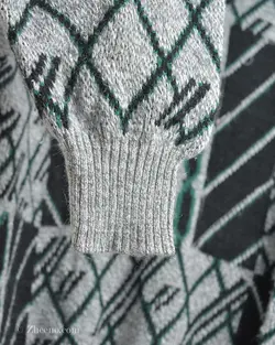 بافت وینتیج طوسی مشکی