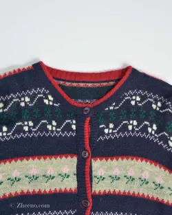 بافت وینتیج دکمه دار