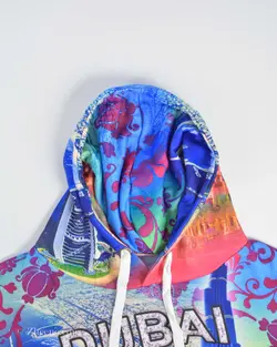 هودی طرح‌دار چندرنگ