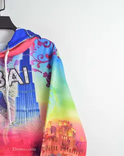 هودی طرح‌دار چندرنگ