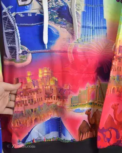 هودی طرح‌دار چندرنگ