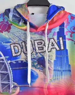 هودی طرح‌دار چندرنگ