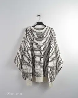 بافت وینتیج سفید مشکی