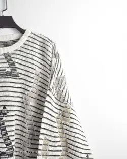 بافت وینتیج سفید مشکی