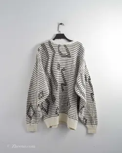 بافت وینتیج سفید مشکی