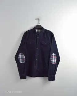 پیراهن کبریتی سرمه ای