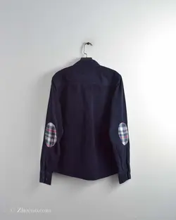 پیراهن کبریتی سرمه ای