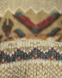 بافت وینتیج طرحدار نخودی Marks & Spencer