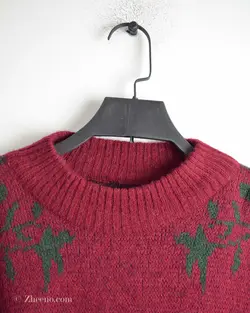 بافت وینتیج زرشکی یشمی