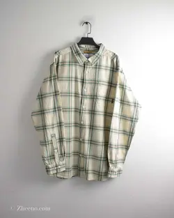 پیراهن پشمی شیری سبز Columbia