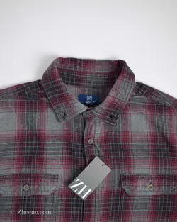 پیراهن پشمی زرشکی طوسی George