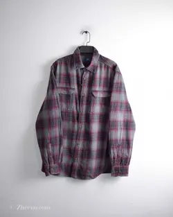 پیراهن پشمی زرشکی طوسی George