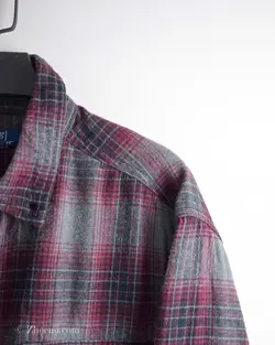 پیراهن پشمی زرشکی طوسی George