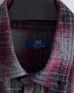 پیراهن پشمی زرشکی طوسی George