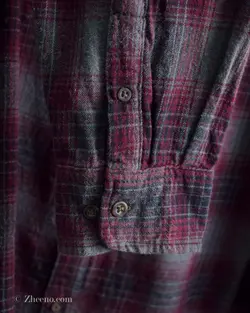 پیراهن پشمی زرشکی طوسی George